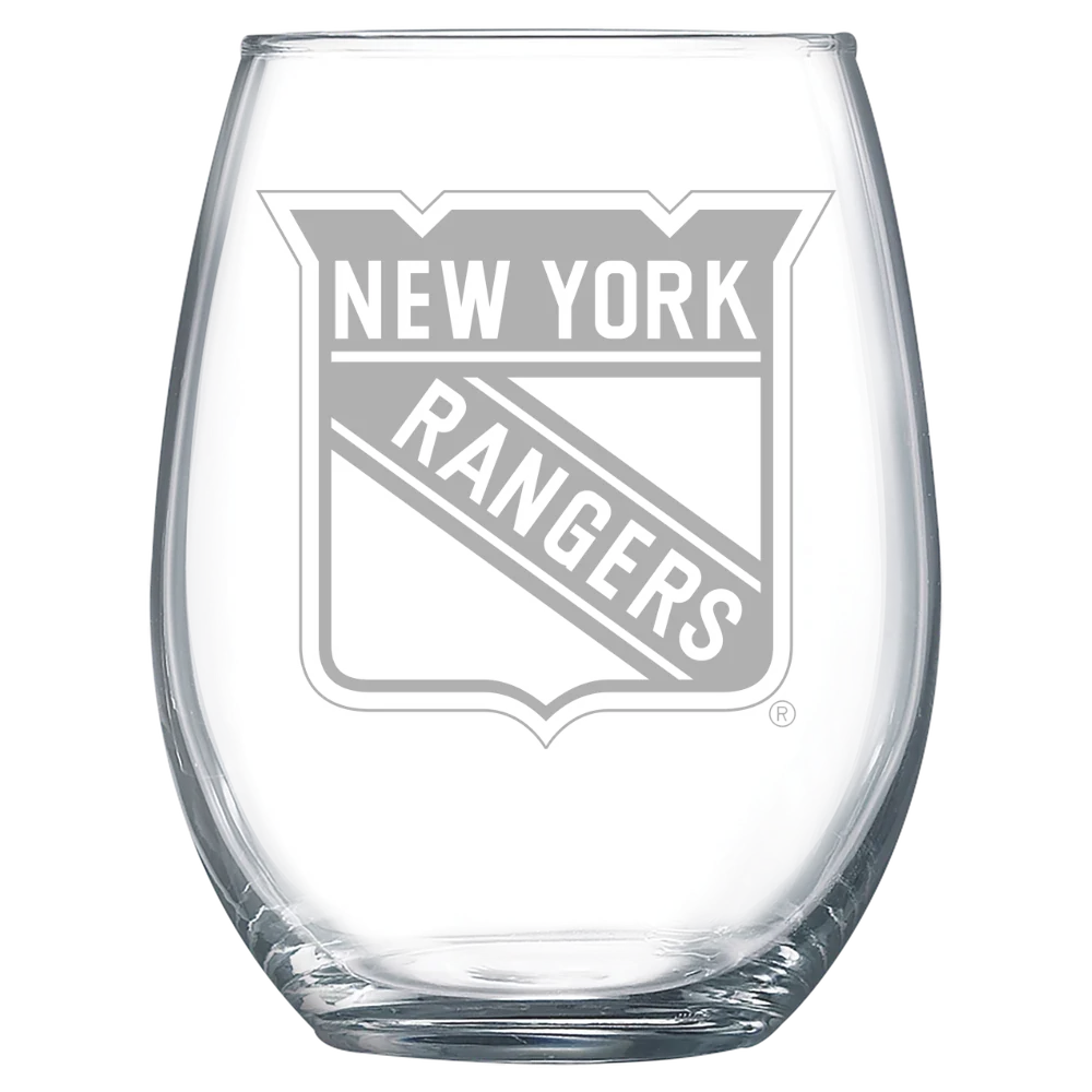 New York Rangers Polar Camel 15 oz. Stemless Wine Glass
