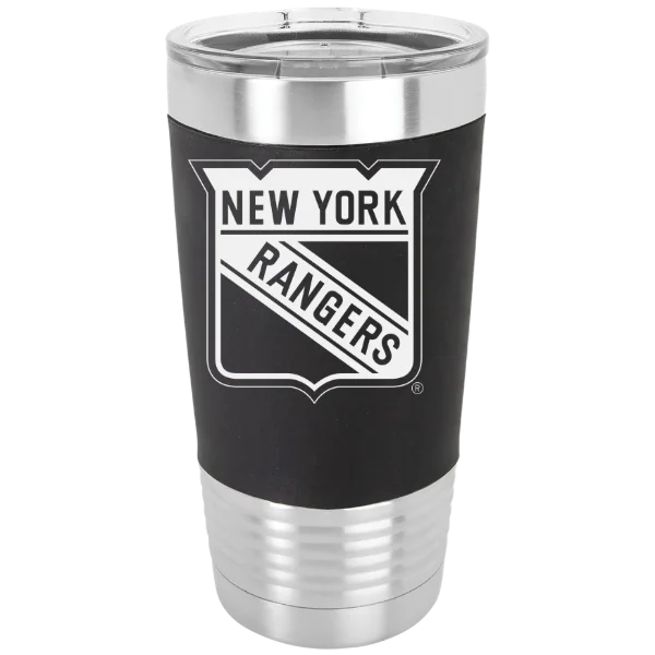 New York Rangers Polar Camel 20 oz. Silicone Grip Tumbler with Standard Lid