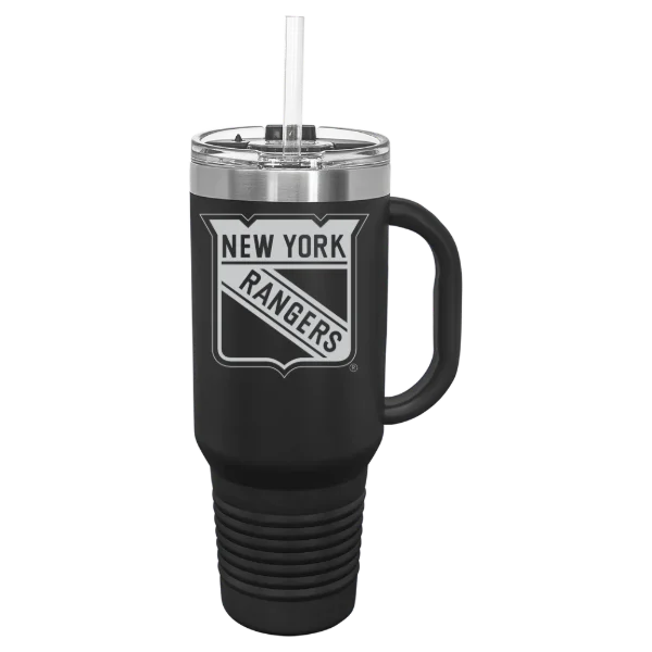 New York Rangers Polar Camel 40 oz. Travel Mug with Snap Lid & Straw