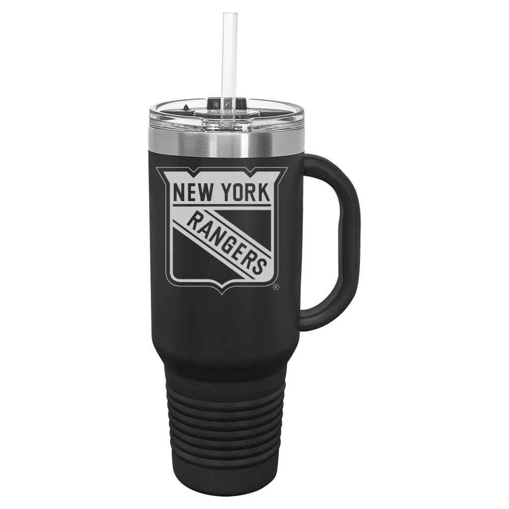 New York Rangers Polar Camel 40 oz. Travel Mug with Snap Lid & Straw