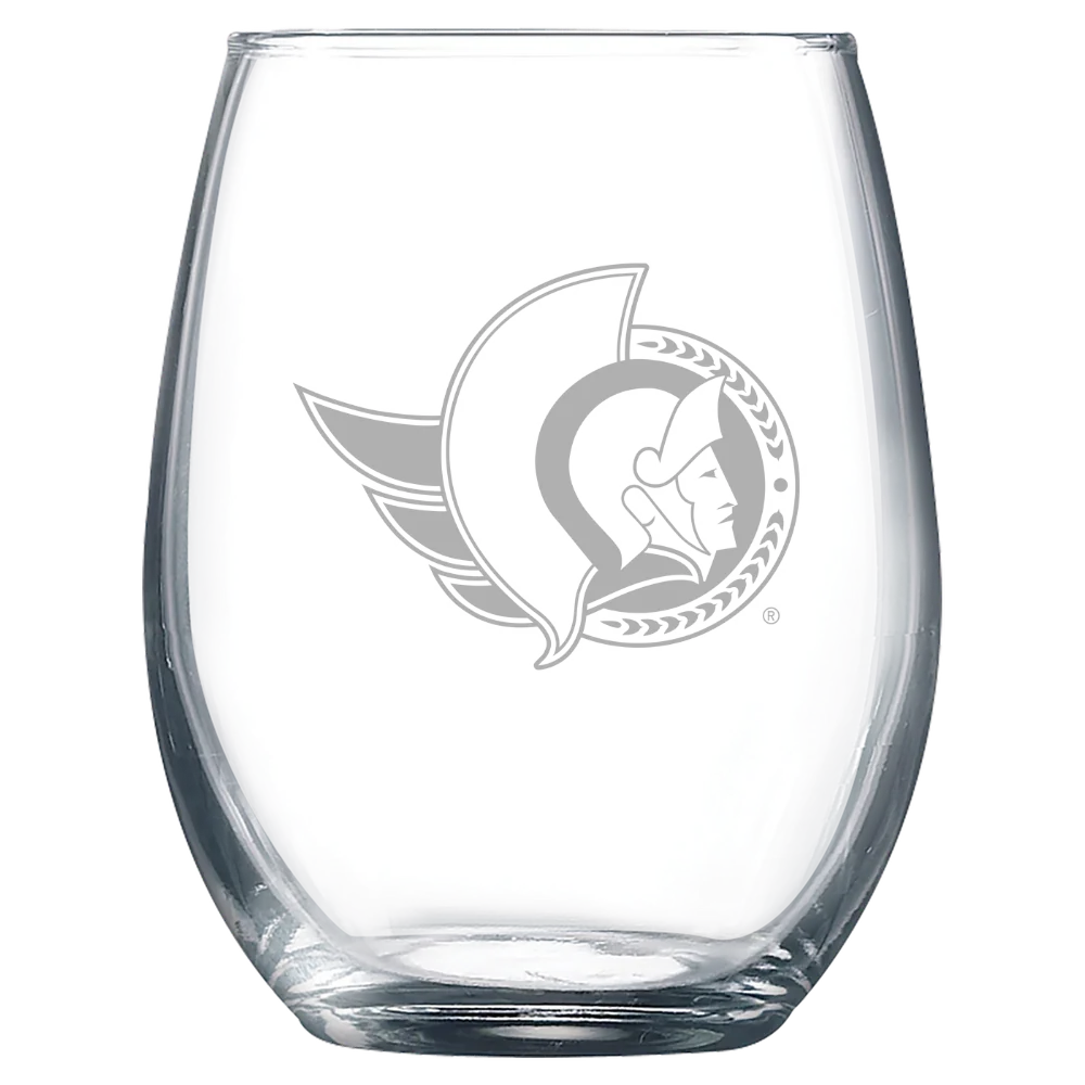 Ottawa Senators Polar Camel 9 oz. Stemless Wine Glass