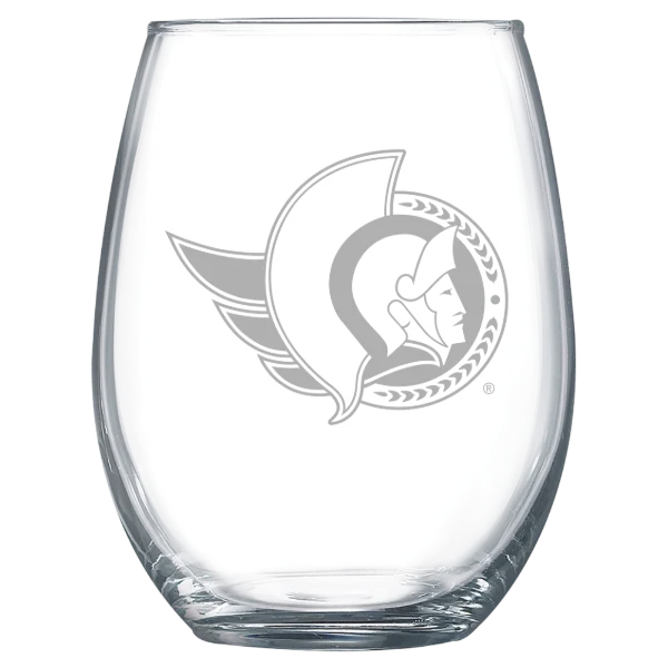 Ottawa Senators Polar Camel 15 oz. Stemless Wine Glass