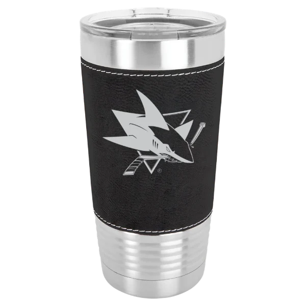 San Jose Sharks Polar Camel 20 oz. Leatherette Grip Tumbler with Standard Lid