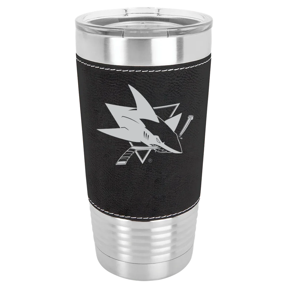 San Jose Sharks Polar Camel 20 oz. Leatherette Grip Tumbler with Standard Lid