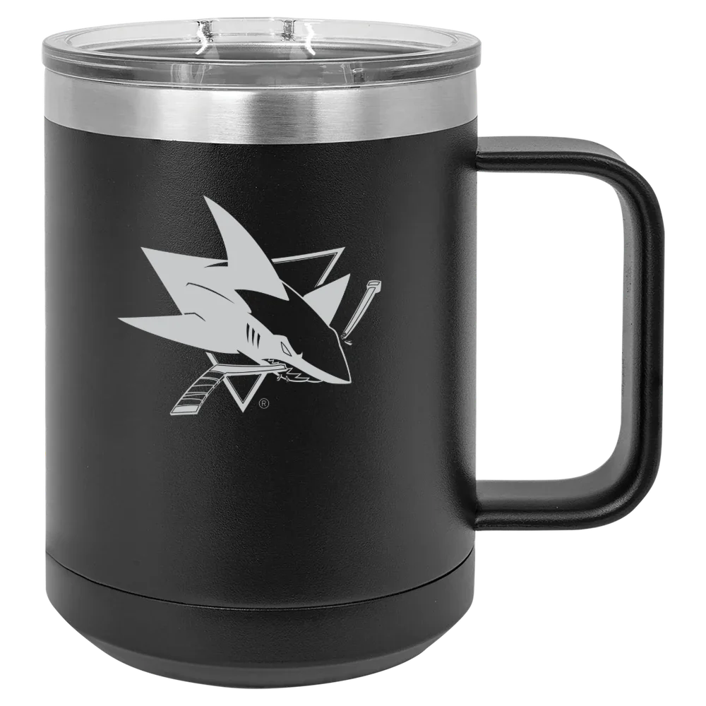 San Jose Sharks Polar Camel 15 oz. Mug with Slider Lid