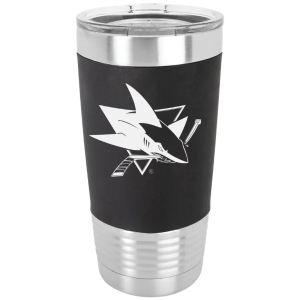 San Jose Sharks Polar Camel 20 oz. Silicone Grip Tumbler with Standard Lid
