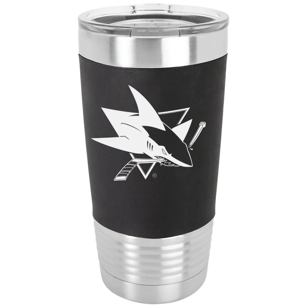 San Jose Sharks Polar Camel 20 oz. Silicone Grip Tumbler with Standard Lid