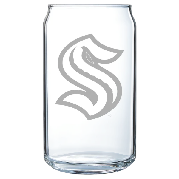 Seattle Kraken Polar Camel 16 oz. Can Glass