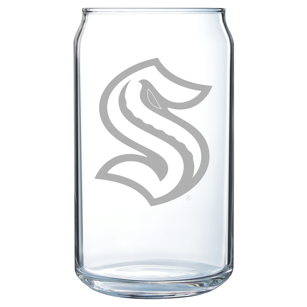 Seattle Kraken Polar Camel 16 oz. Can Glass