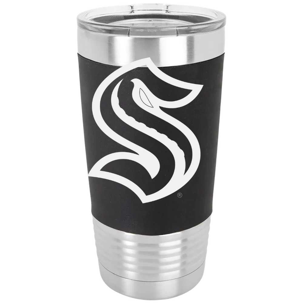 Seattle Kraken Polar Camel 20 oz. Silicone Grip Tumbler with Standard Lid