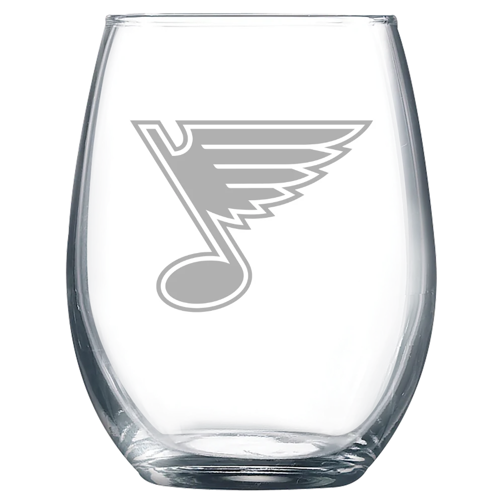 St. Louis Blues Polar Camel 9 oz. Stemless Wine Glass