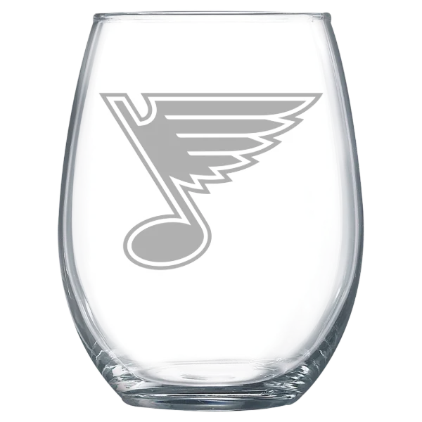 St. Louis Blues Polar Camel 15 oz. Stemless Wine Glass
