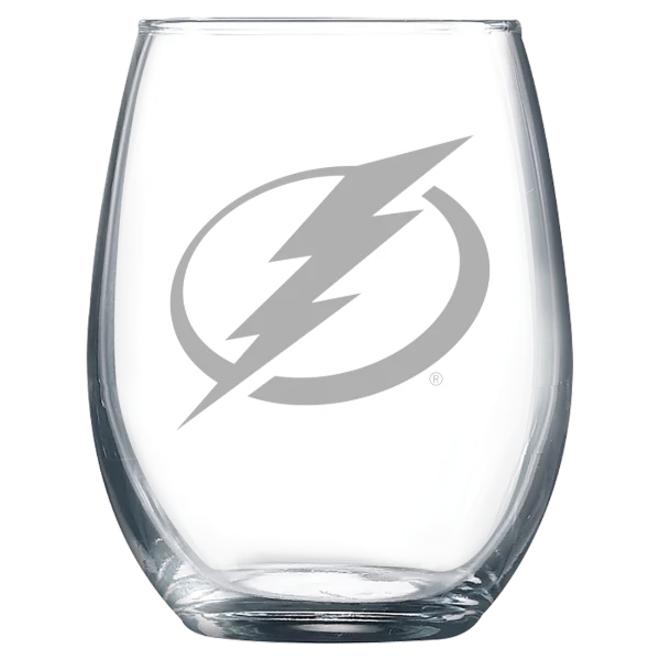 Tampa Bay Lightning Polar Camel 9 oz. Stemless Wine Glass