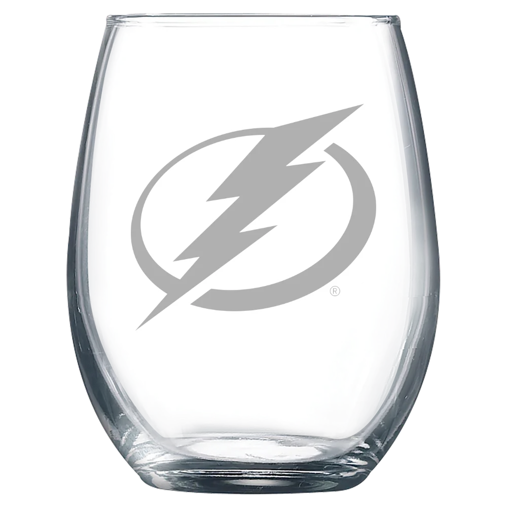 Tampa Bay Lightning Polar Camel 9 oz. Stemless Wine Glass