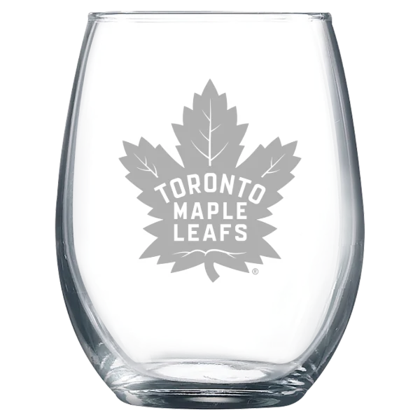 Toronto Maple Leafs Polar Camel 9 oz. Stemless Wine Glass