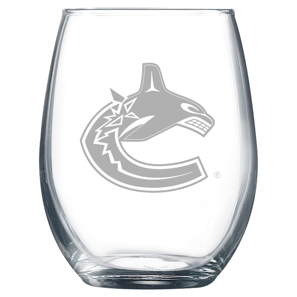 Vancouver Canucks Polar Camel 9 oz. Stemless Wine Glass