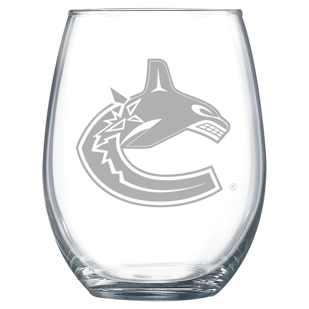Vancouver Canucks Polar Camel 15 oz. Stemless Wine Glass