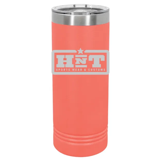 HNT Apparel – Polar Camel 22 oz. Skinny Tumbler with Slider Lid Coral