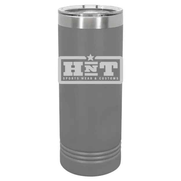 HNT Apparel – Polar Camel 22 oz. Skinny Tumbler with Slider Lid Dark Gray