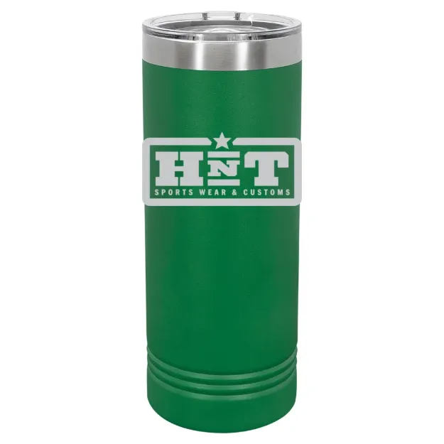 HNT Apparel – Polar Camel 22 oz. Skinny Tumbler with Slider Lid Green