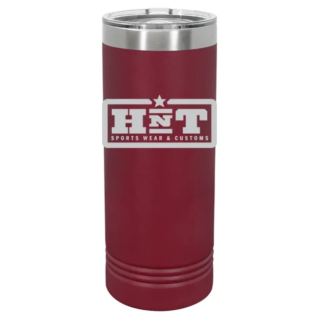HNT Apparel – Polar Camel 22 oz. Skinny Tumbler with Slider Lid Maroon