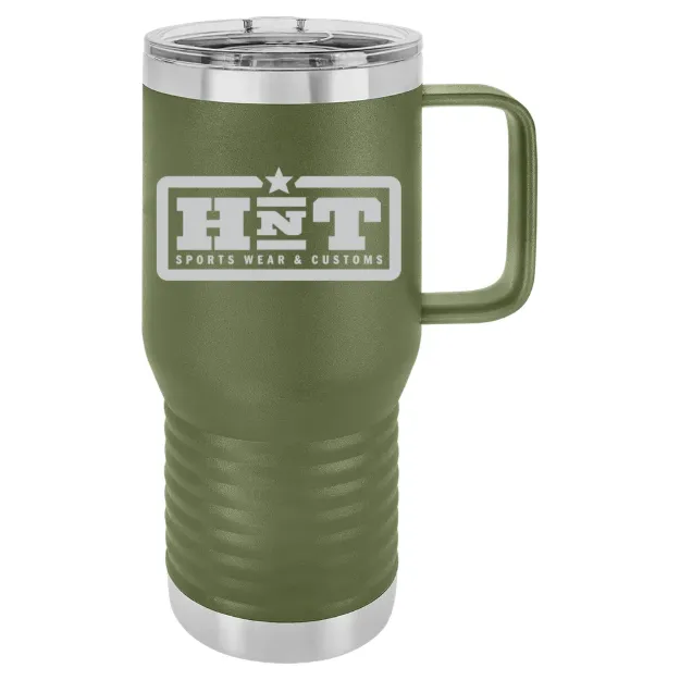 HNT Apparel – Polar Camel 20 oz. Travel Mug with Slider Lid Olive Green