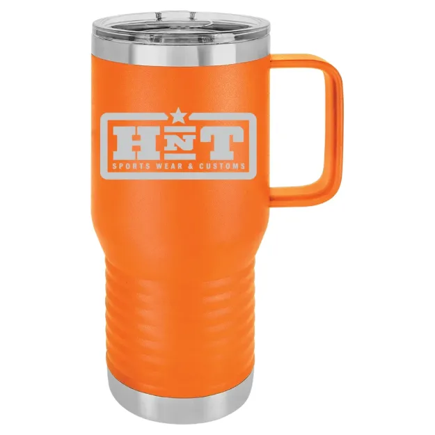 HNT Apparel – Polar Camel 20 oz. Travel Mug with Slider Lid Orange