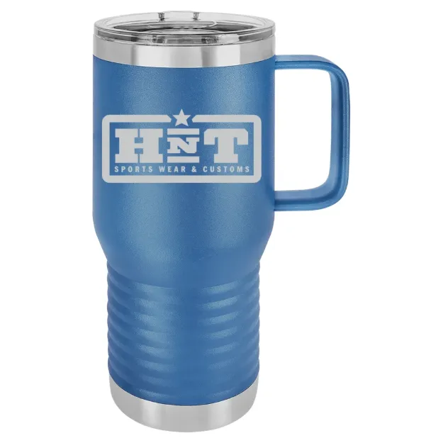 HNT Apparel – Polar Camel 20 oz. Travel Mug with Slider Lid Royal Blue