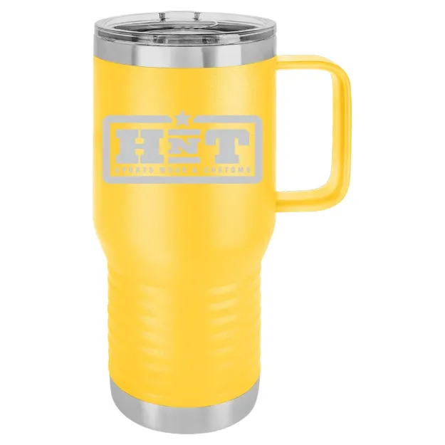 HNT Apparel – Polar Camel 20 oz. Travel Mug with Slider Lid Yellow