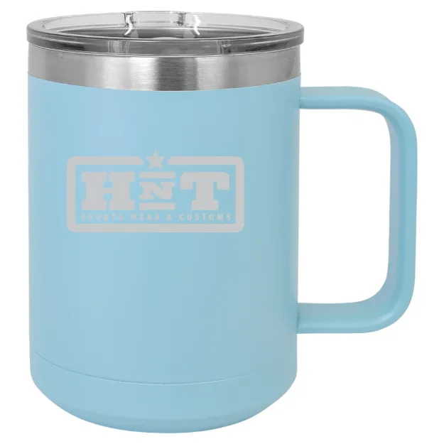 HNT Apparel – Polar Camel 15 oz. Mug with Slider Lid Light Blue
