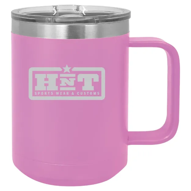 HNT Apparel – Polar Camel 15 oz. Mug with Slider Lid Light Purlple