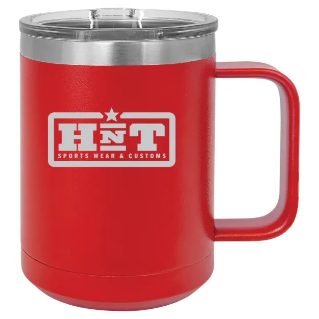 HNT Apparel – Polar Camel 15 oz. Mug with Slider Lid Red