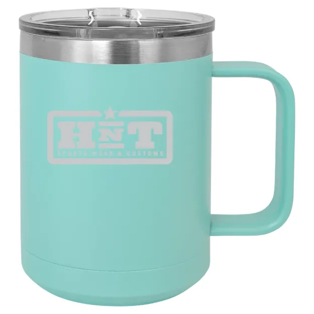 HNT Apparel – Polar Camel 15 oz. Mug with Slider Lid Teal