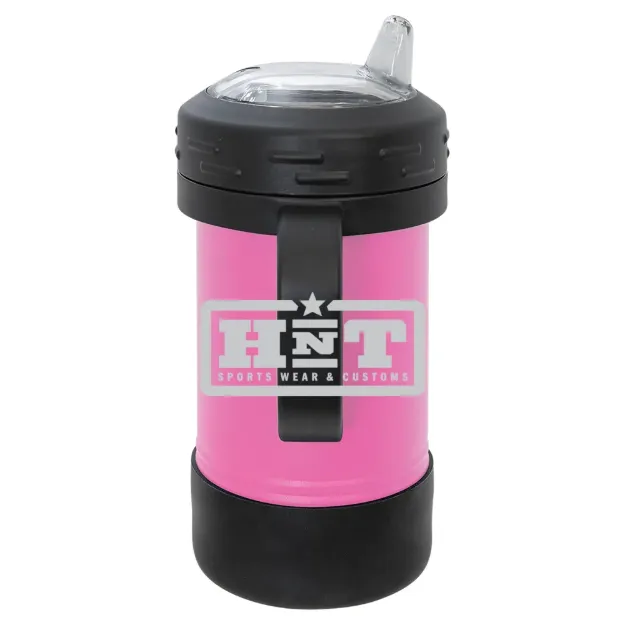 HNT Apparel – Polar Camel 10 oz. Sippy Cup Pink/Black