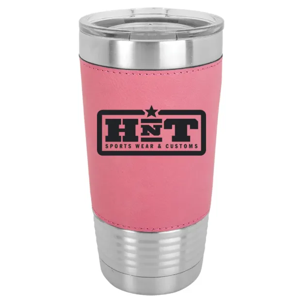 HNT Apparel – Polar Camel 20 oz. Leatherette Grip Tumbler with Standard Lid Pink