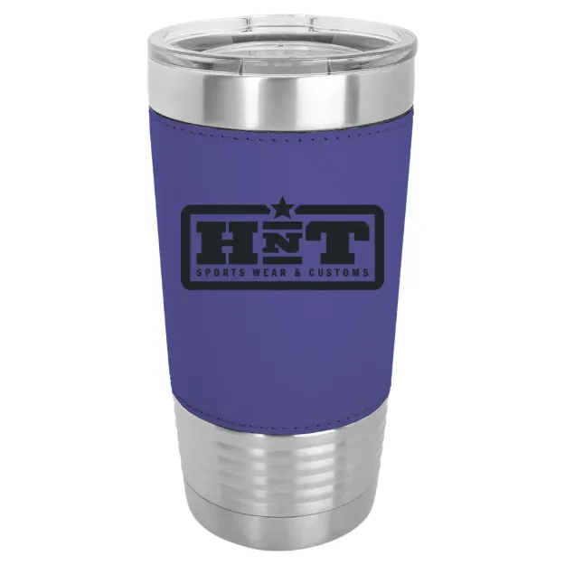 HNT Apparel – Polar Camel 20 oz. Leatherette Grip Tumbler with Standard Lid Purple