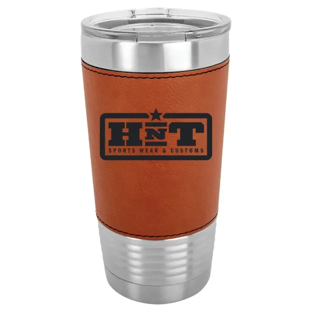HNT Apparel – Polar Camel 20 oz. Leatherette Grip Tumbler with Standard Lid Rawhide