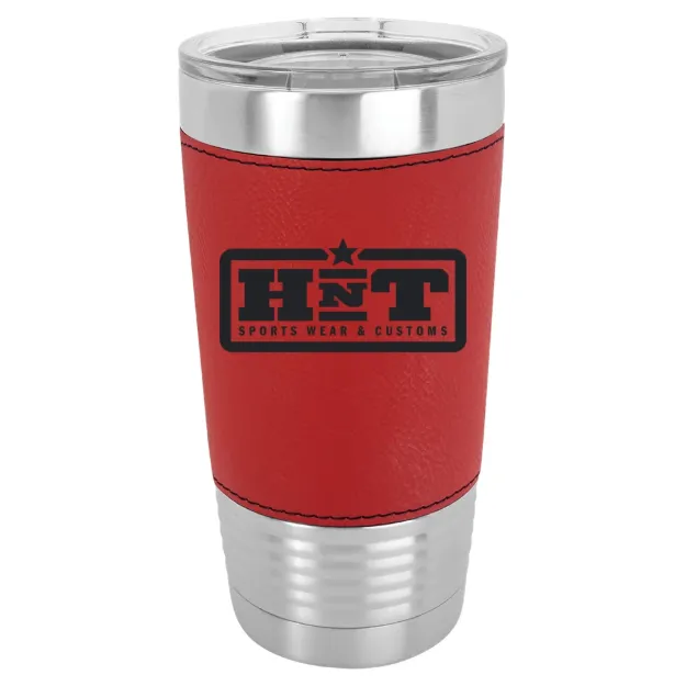 HNT Apparel – Polar Camel 20 oz. Leatherette Grip Tumbler with Standard Lid Red