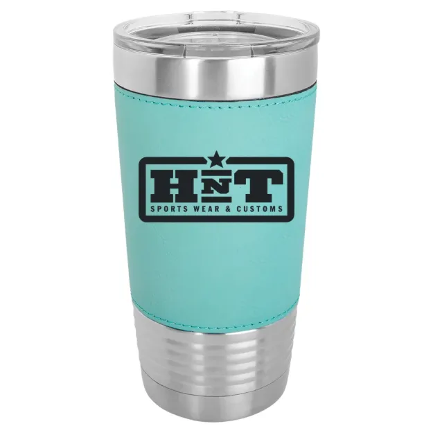HNT Apparel – Polar Camel 20 oz. Leatherette Grip Tumbler with Standard Lid Teal