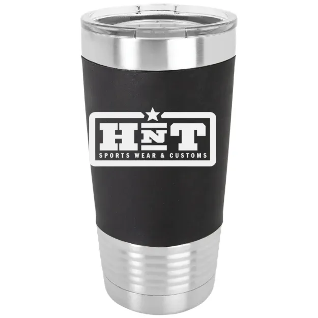 HNT Apparel – Polar Camel 20 oz. Silicone Grip Tumbler with Standard Lid Black/White