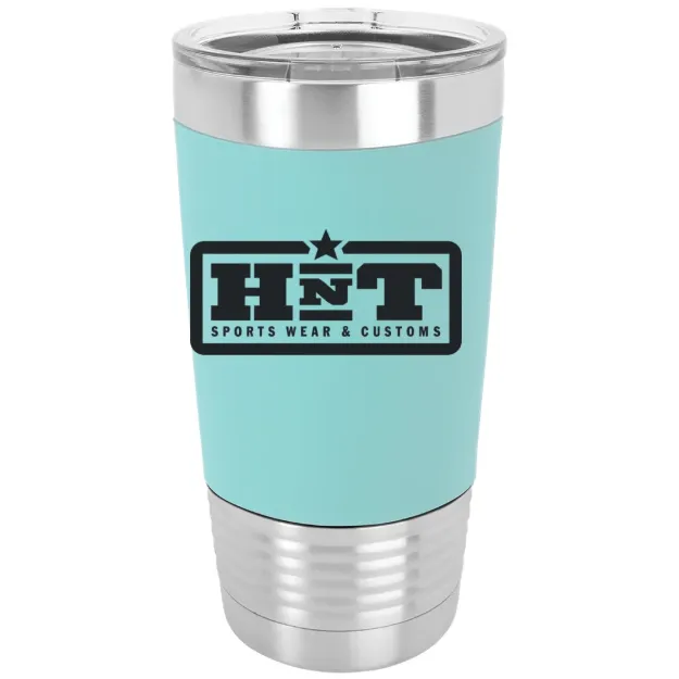 HNT Apparel – Polar Camel 20 oz. Silicone Grip Tumbler with Standard Lid Teal/Black