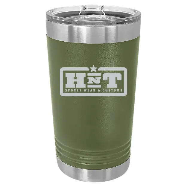HNT Apparel – Polar Camel 16 oz. Pint Tumbler Olive Green
