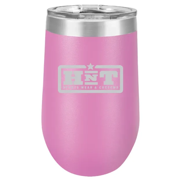 HNT Apparel – Polar Camel 16 oz. Stemless Wine Tumbler Light Purple