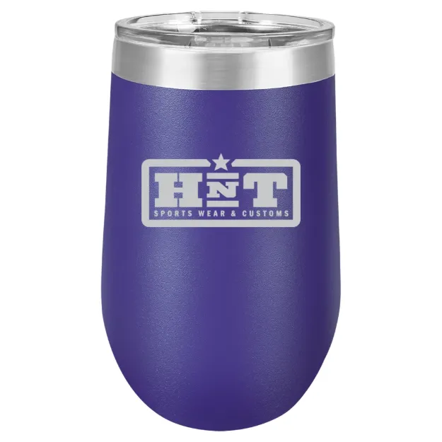 HNT Apparel – Polar Camel 16 oz. Stemless Wine Tumbler Purple