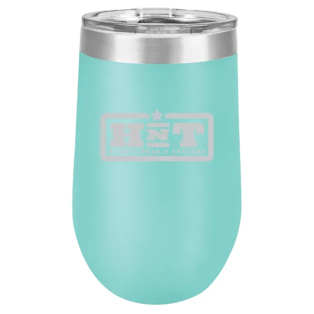 HNT Apparel – Polar Camel 16 oz. Stemless Wine Tumbler Teal