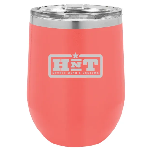 HNT Apparel – Polar Camel 12 oz. Stemless Wine Tumbler Coral