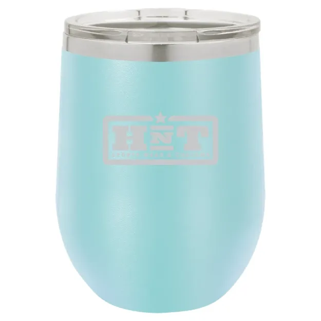 HNT Apparel – Polar Camel 12 oz. Stemless Wine Tumbler Light Blue