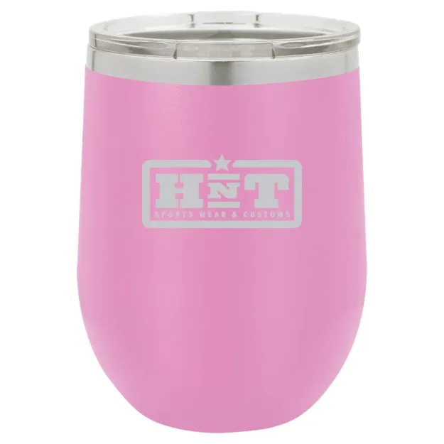 HNT Apparel – Polar Camel 12 oz. Stemless Wine Tumbler Light Purple
