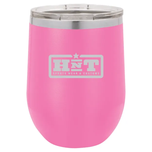 HNT Apparel – Polar Camel 12 oz. Stemless Wine Tumbler Pink