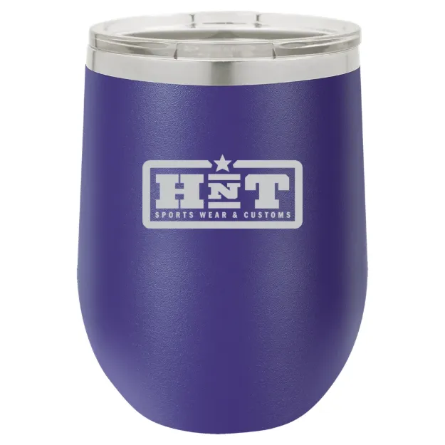HNT Apparel – Polar Camel 12 oz. Stemless Wine Tumbler Purple